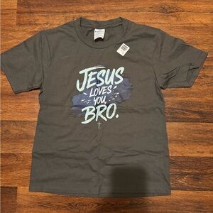 Pro Edge Charcoal Tee with Blue Graphic